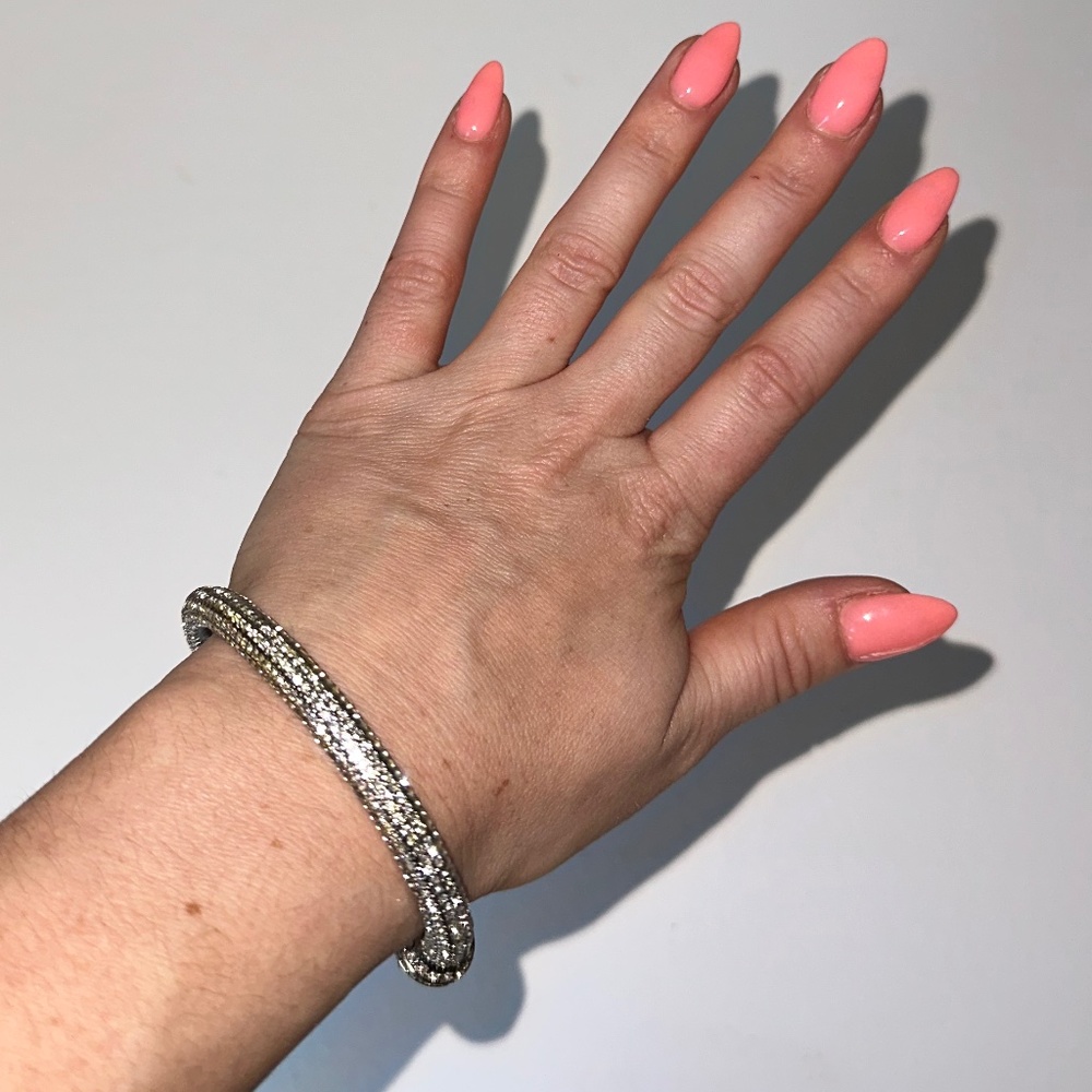 Rhinestone Cuff Bracelet - Picture 3 of 3